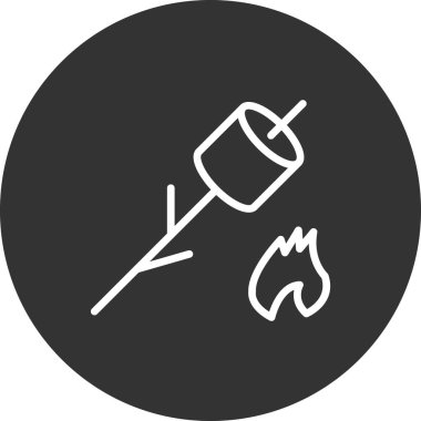 Eşsiz Marshmallow vektör simgesi