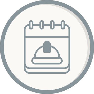 İşçi Bayramı vektör simgesi minimalist simge