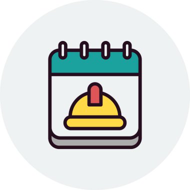 Modern İşçi Bayramı simgesinin vektör illüstrasyonu