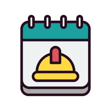 Modern İşçi Bayramı simgesinin vektör illüstrasyonu