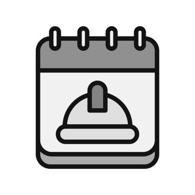 Modern İşçi Bayramı simgesinin vektör illüstrasyonu