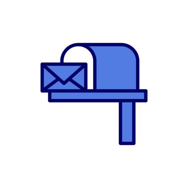 Posta kutusu. Web simgesi basit tasarım 