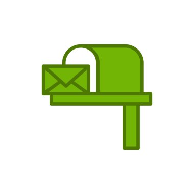 Posta kutusu. Web simgesi basit tasarım 