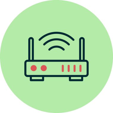 Modem. Web simgesi basit tasarım 