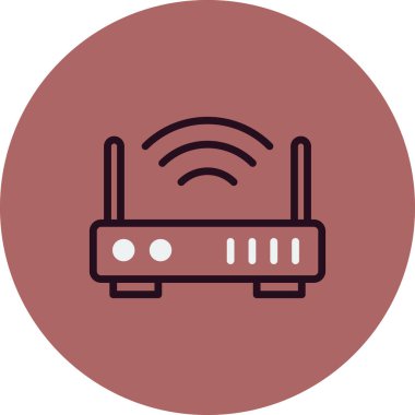 Modem. Web simgesi basit tasarım 