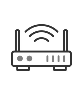 Modem. Web simgesi basit tasarım 