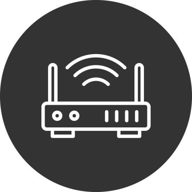 Modem. Web simgesi basit tasarım 