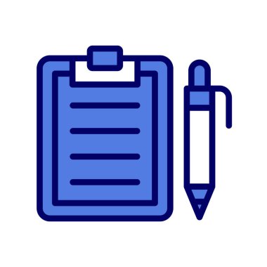 Not defteri simgesi, basit vektör çizim