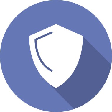 Kalkan. Web simgesi basit illüstrasyon