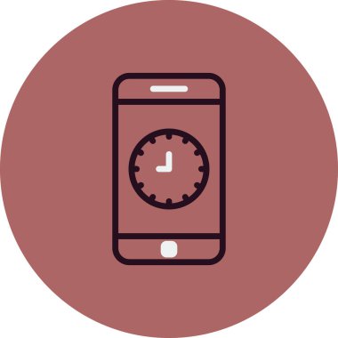 akıllı telefon, basit vektör illüstrasyon tasarımı