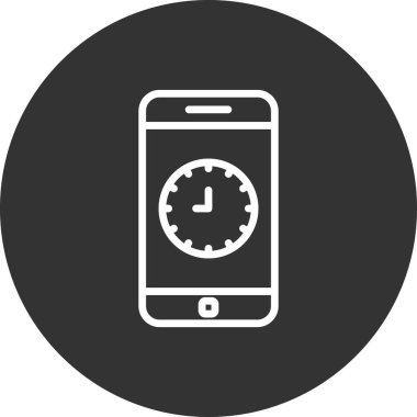 akıllı telefon, basit vektör illüstrasyon tasarımı