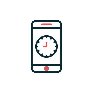 akıllı telefon, basit vektör illüstrasyon tasarımı