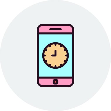 akıllı telefon, basit vektör illüstrasyon tasarımı