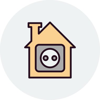 ev simgesi vektör illüstrasyonu