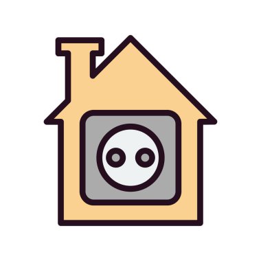 ev simgesi vektör illüstrasyonu