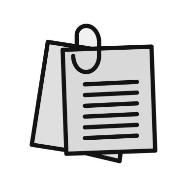 Notlar, basit vektör illüstrasyon tasarımı