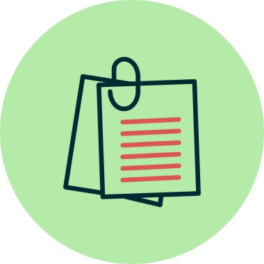 Notlar, basit vektör illüstrasyon tasarımı