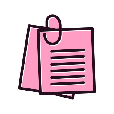 Notlar, basit vektör illüstrasyon tasarımı