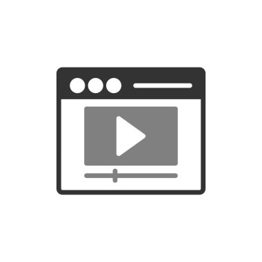 video oynatıcı simge vektör illüstrasyon tasarımı