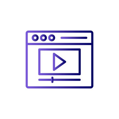 video oynatıcı simge vektör illüstrasyon tasarımı