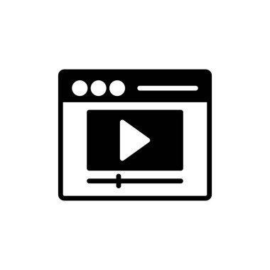 video oynatıcı simge vektör illüstrasyon tasarımı