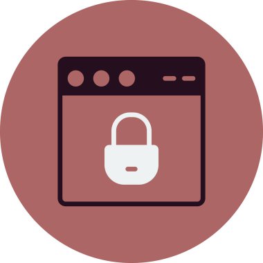 Web tarayıcı, basit vektör illüstrasyon tasarımı