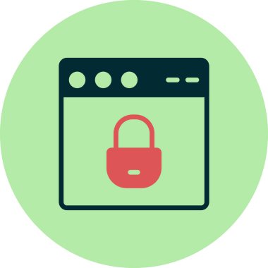 Web tarayıcı, basit vektör illüstrasyon tasarımı