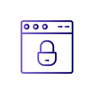 Web tarayıcı, basit vektör illüstrasyon tasarımı