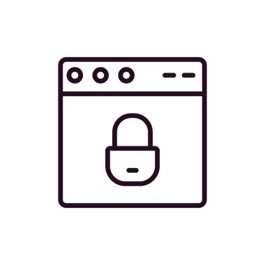 Web tarayıcı, basit vektör illüstrasyon tasarımı