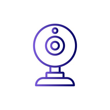 webcam çizgi simgesi vektör illüstrasyon tasarımı