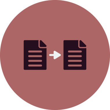 Dosya simgesinin vektör illüstrasyonu