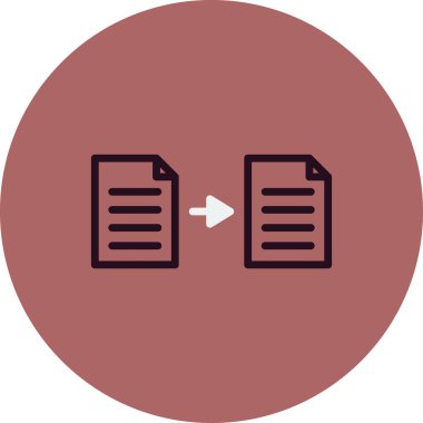 Dosya simgesinin vektör illüstrasyonu