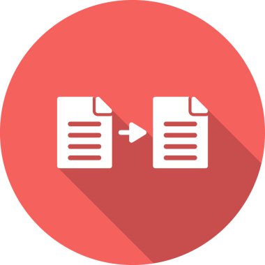 Dosya modern simgesinin vektör illüstrasyonu