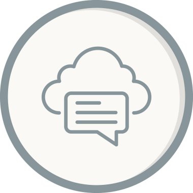 Bulut. Web simgesi basit tasarım