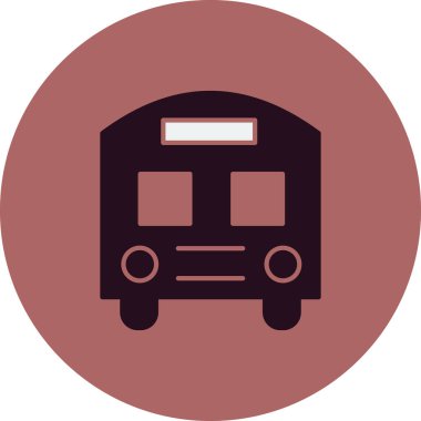 bus simgesi vektör illüstrasyonu