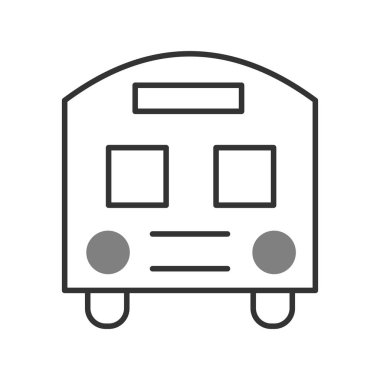 bus simgesi vektör illüstrasyonu