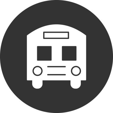 bus simgesi vektör illüstrasyonu