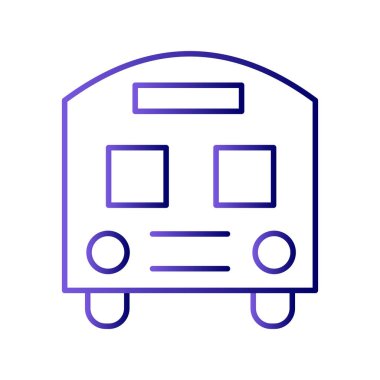 bus simgesi vektör illüstrasyonu