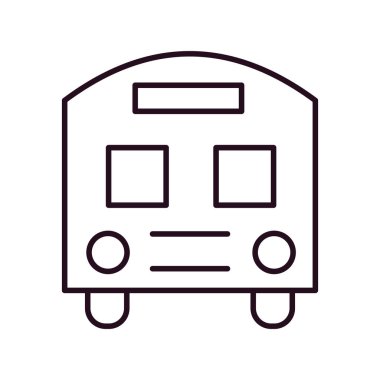 bus simgesi vektör illüstrasyonu