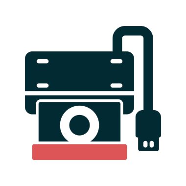 kamera simgesi vektör illüstrasyonu