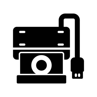 Kamera. Web simgesi basit illüstrasyon