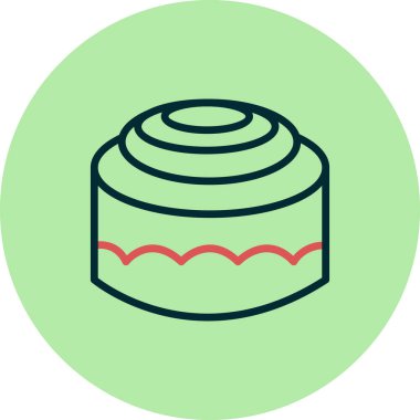 Pasta ve yiyecek sembolünün vektör çizimi