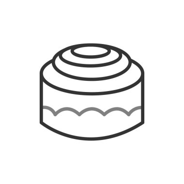 kek ikonu vektör illüstrasyonu