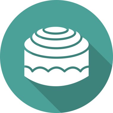 Kek. Web simgesi basit illüstrasyon