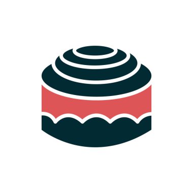 kek ikonu vektör illüstrasyonu