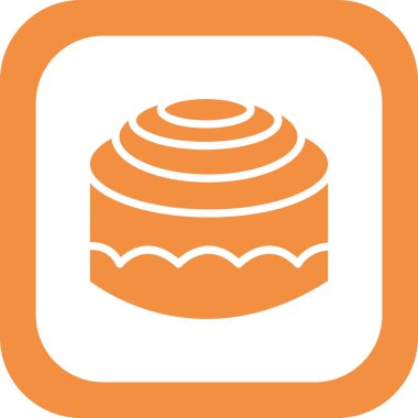 kek ikonu vektör illüstrasyonu