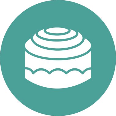 Kek. Web simgesi basit illüstrasyon