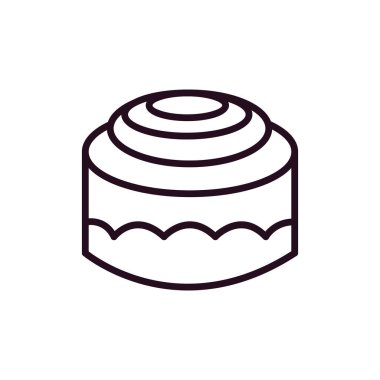 kek ikonu vektör illüstrasyonu