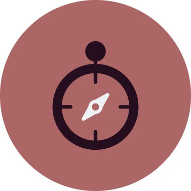 Pusula simgesinin vektör illüstrasyonu