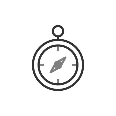 pusula simgesi vektör çizim şablonu